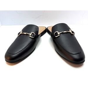 Alfani Woman Step N' Flex Women's Garlend Mule Flats Black Leather Size 11M NWT